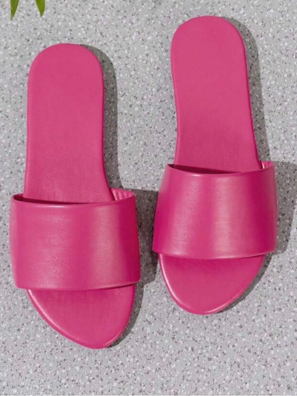 A New Day Women’s Fuchsia Pink Slip-On Flat Sandals - Size 7
